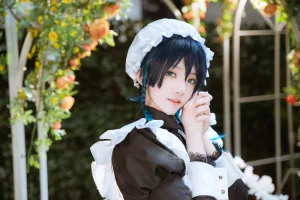 桜桃喵《温迪女仆+花絮视频》主题写真：26张全套美图，含1个视频