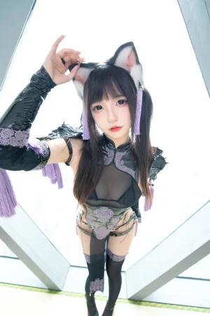 神楽坂真冬《第五季 序号1：《旗袍猫女》》主题写真：75张全套美图，含2个视频
