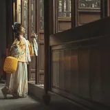 蠢沫沫《黄汉服》主题写真：9张全套美图