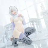 蠢沫沫《冰雪2B》主题写真：35张全套美图