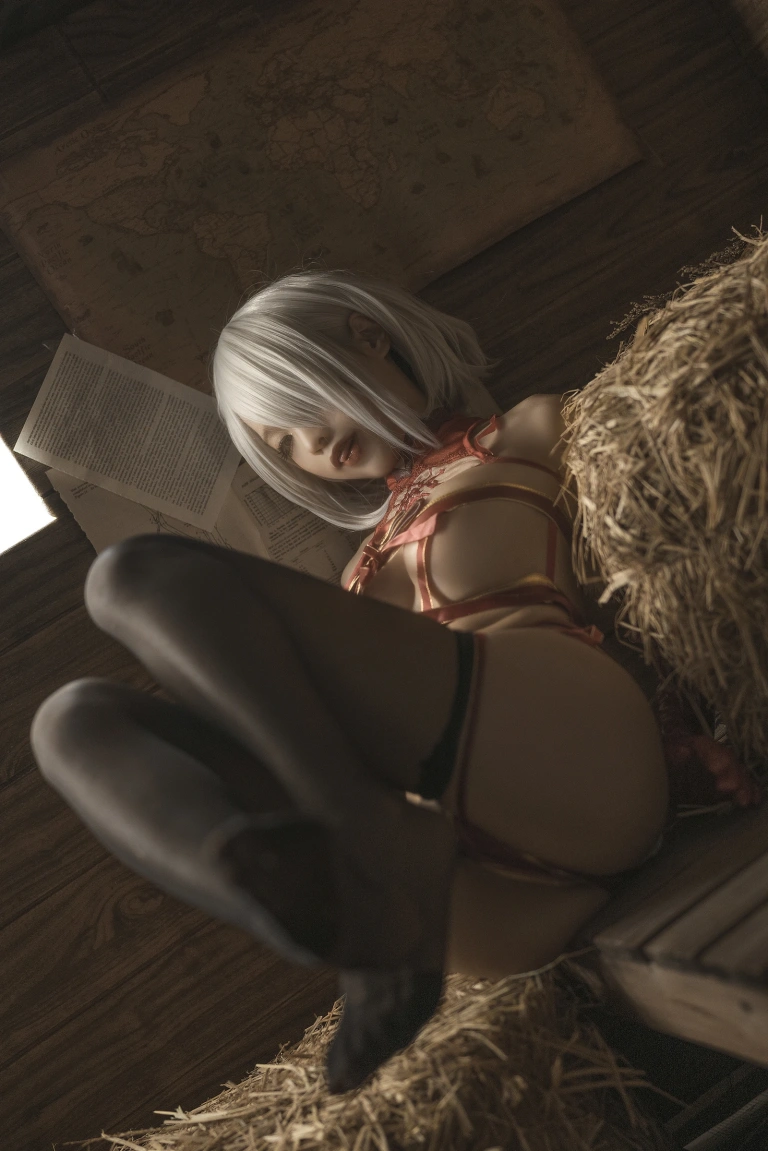 蠢沫沫《2B 圣诞》主题写真：70张全套美图