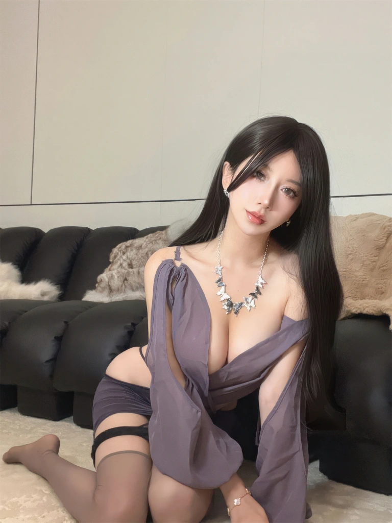 过期米线线喵《秘书为何这样》主题写真：24张全套美图