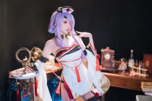 面饼仙儿《公主连结 大江户深月》主题写真：33张全套美图，含1个视频