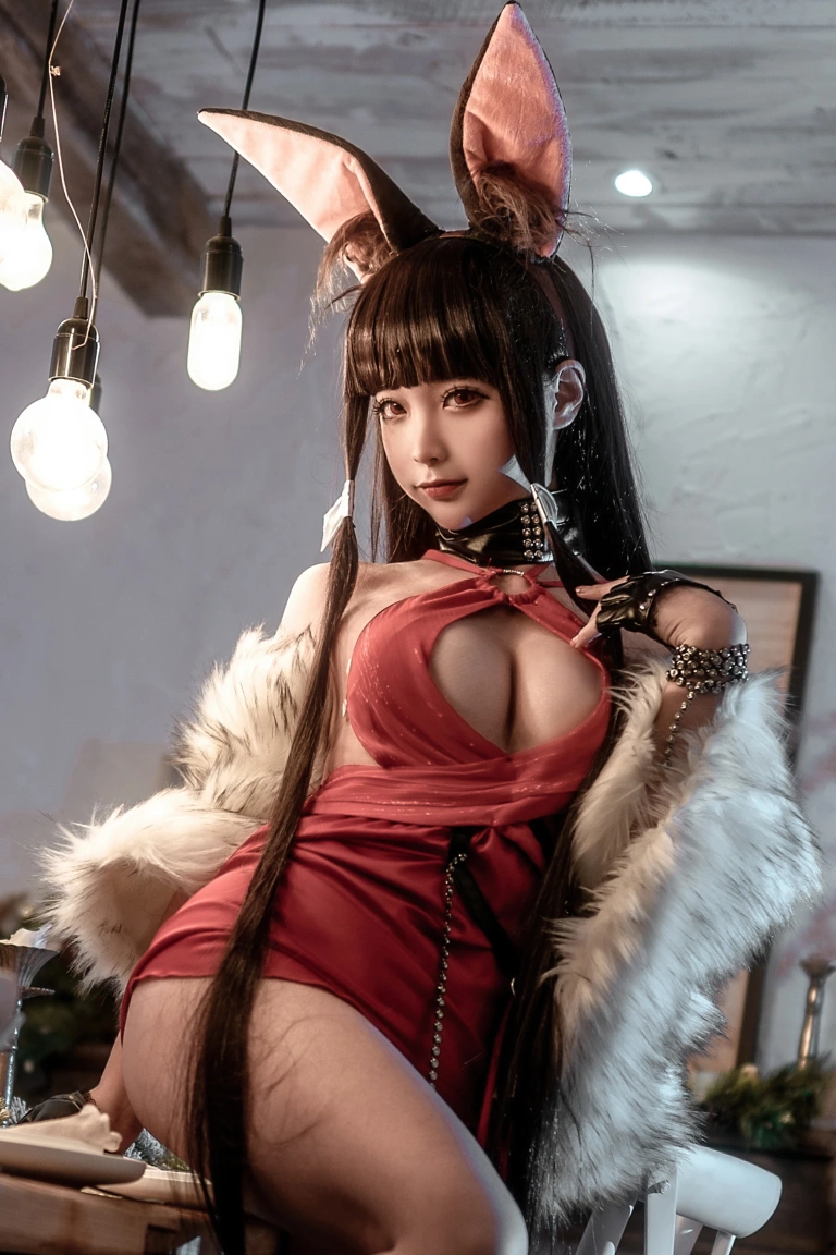 蠢沫沫《碧蓝航线 赤城》主题写真：40张全套美图