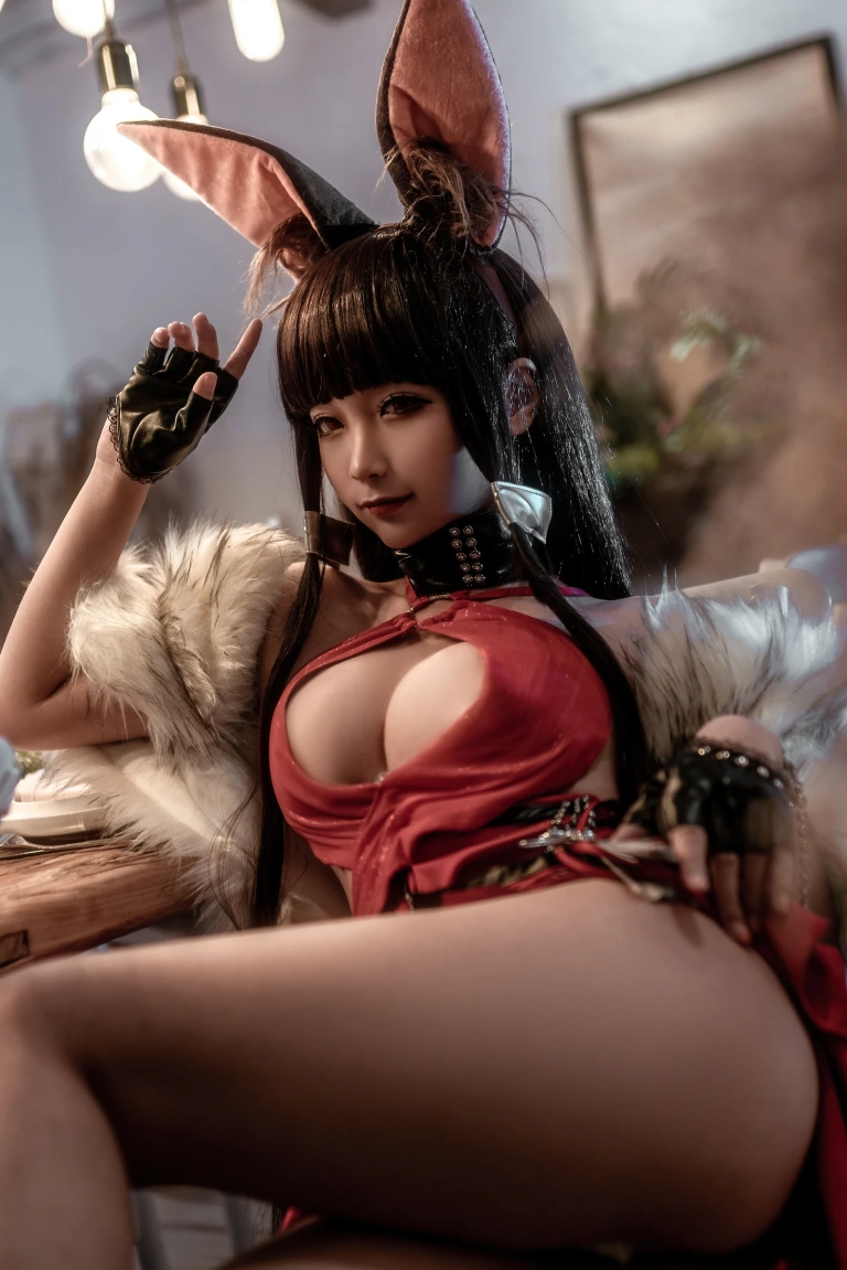 蠢沫沫《碧蓝航线 赤城》主题写真：40张全套美图