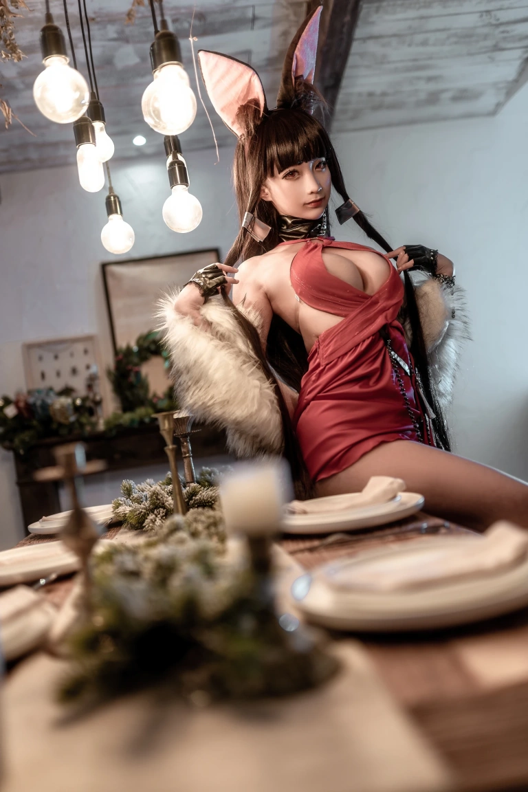 蠢沫沫《碧蓝航线 赤城》主题写真：40张全套美图