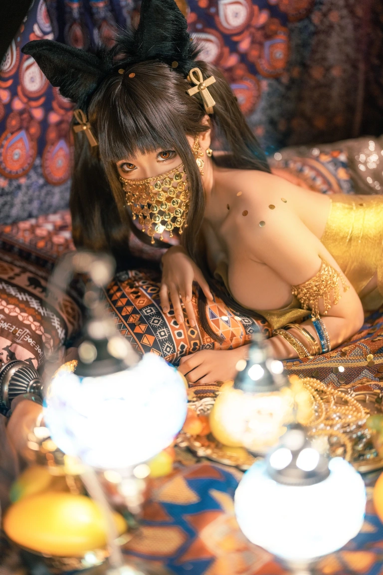 蠢沫沫《埃及喵》主题写真：40张全套美图