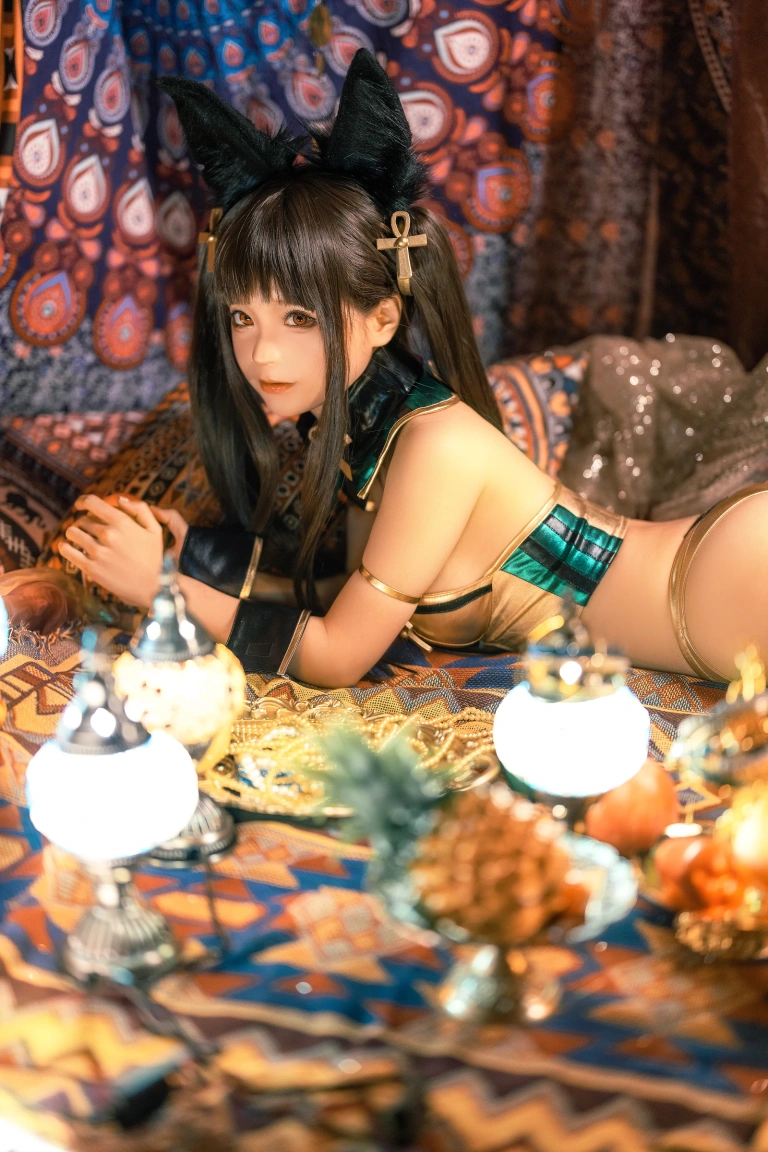 蠢沫沫《埃及喵》主题写真：40张全套美图