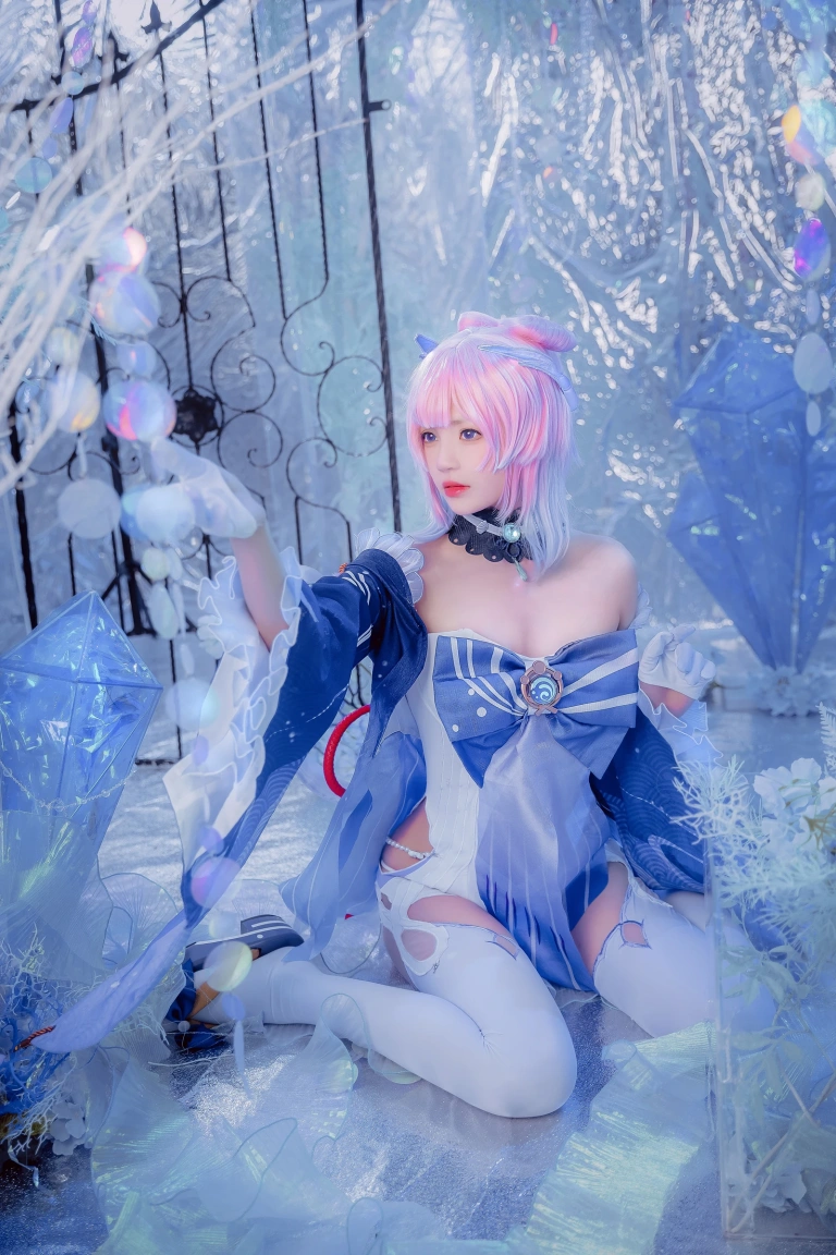 桜桃喵《珊瑚宫心海》主题写真：29张全套美图，含3个视频