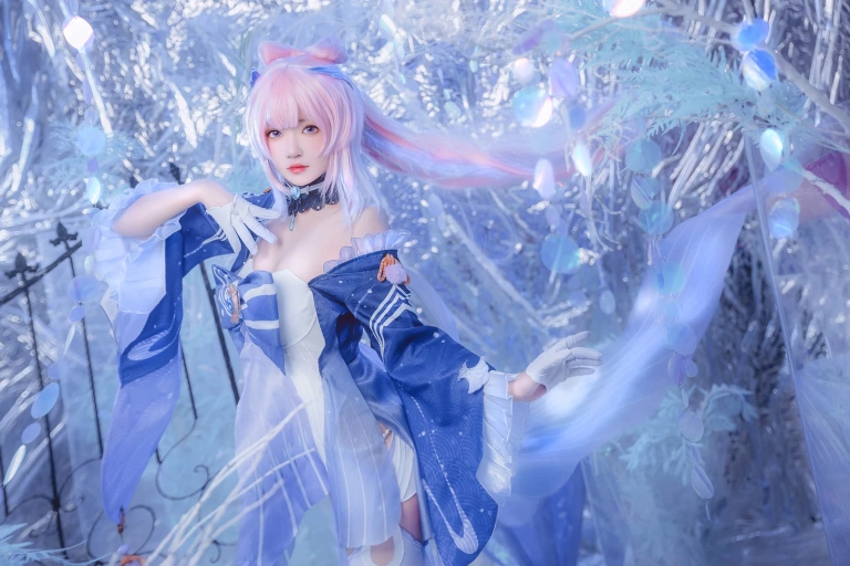 桜桃喵《珊瑚宫心海》主题写真：29张全套美图，含3个视频