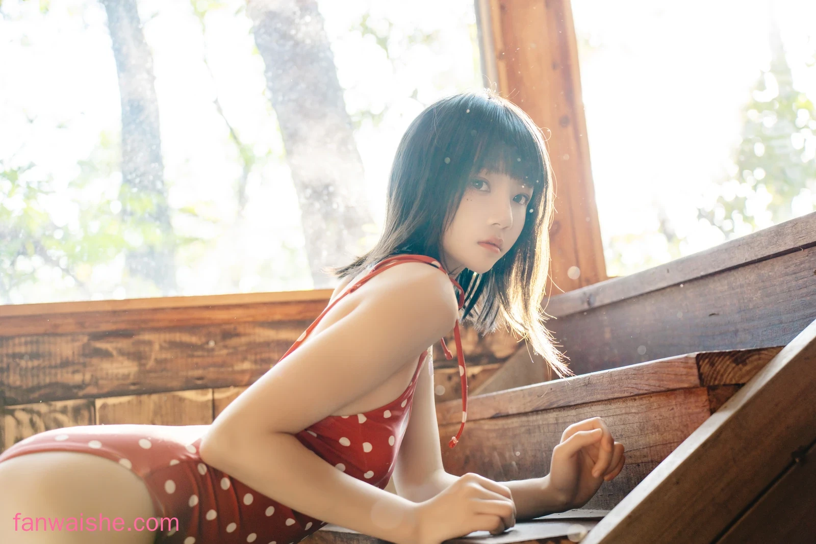 桜桃喵 桜桃喵 NO.145 - 果夏 红波点