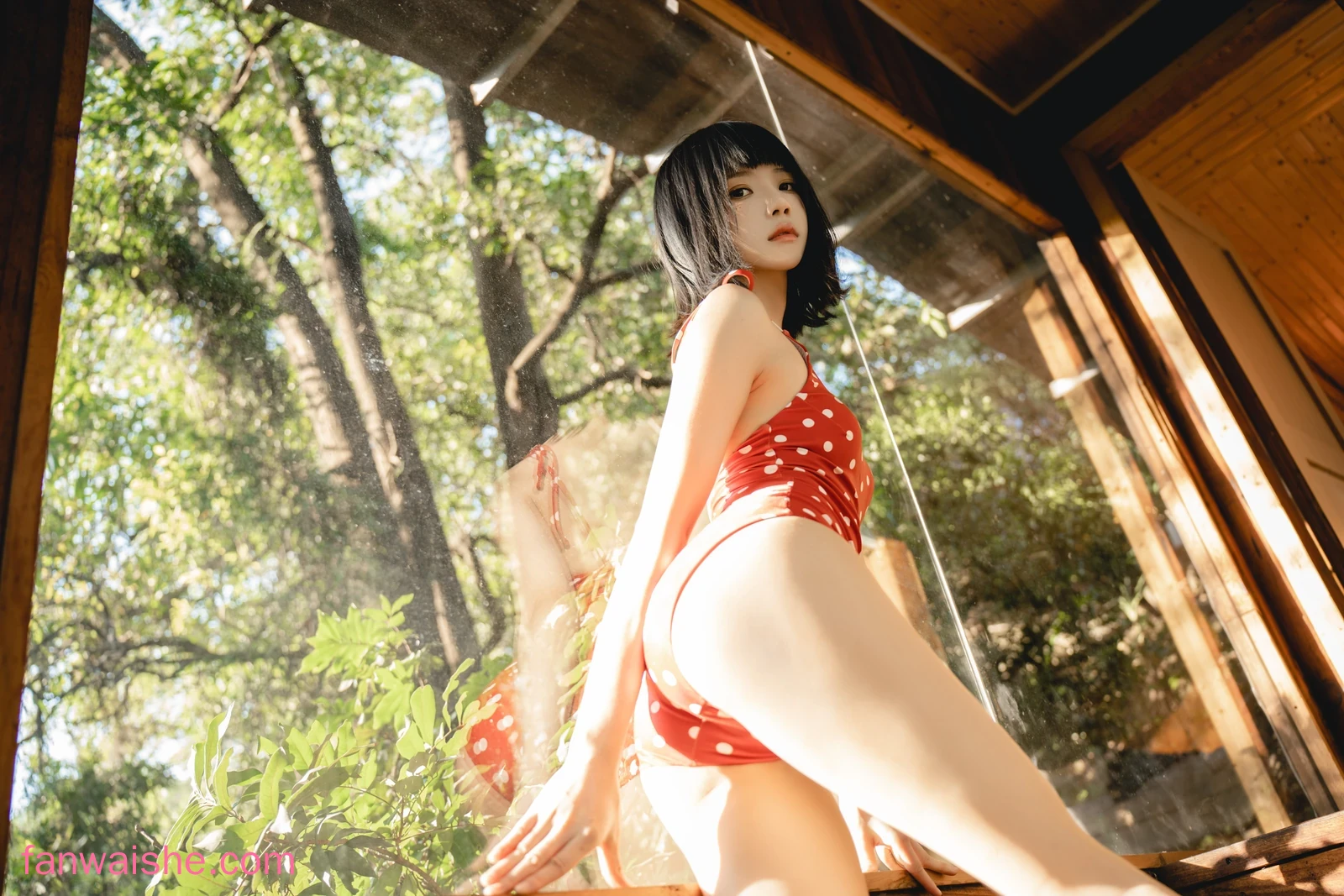 桜桃喵 桜桃喵 NO.145 - 果夏 红波点