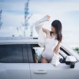 桜桃喵《车车》主题写真：15张全套美图