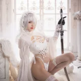 桜桃喵《2b花嫁》主题写真：69张全套美图