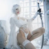 桜桃喵《2b花嫁》主题写真：69张全套美图