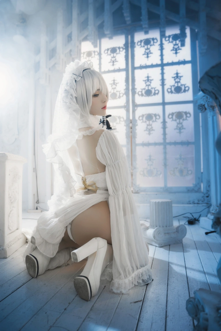 桜桃喵《2b花嫁》主题写真：69张全套美图