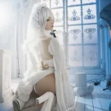 桜桃喵《2b花嫁》主题写真：69张全套美图