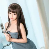 蠢沫沫《沫沫真爱版 灰浴巾》主题写真：40张全套美图