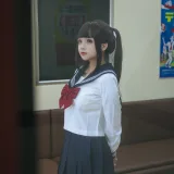 日奈娇(椎名莜)《列车JK》主题写真：140张全套美图
