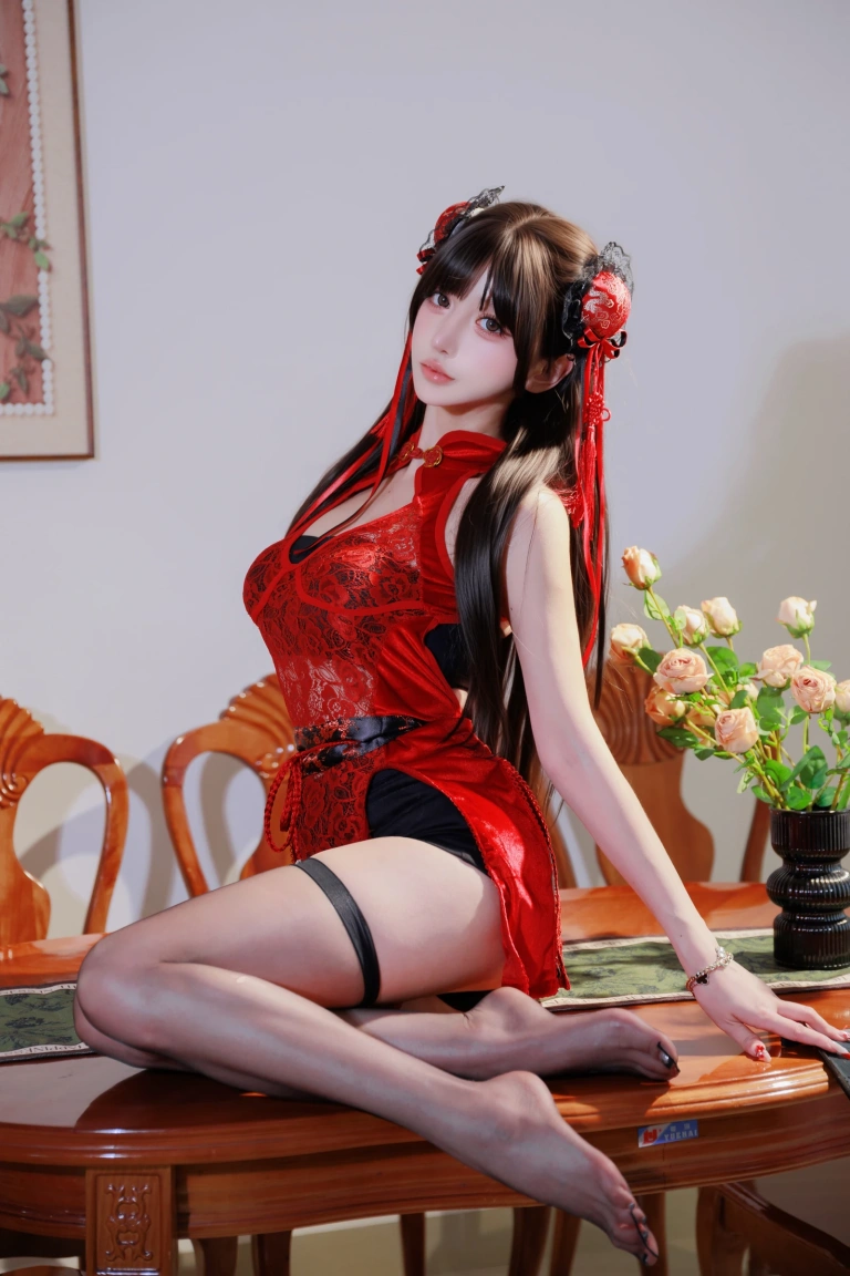 过期米线线喵《中华娘》主题写真：22张全套美图