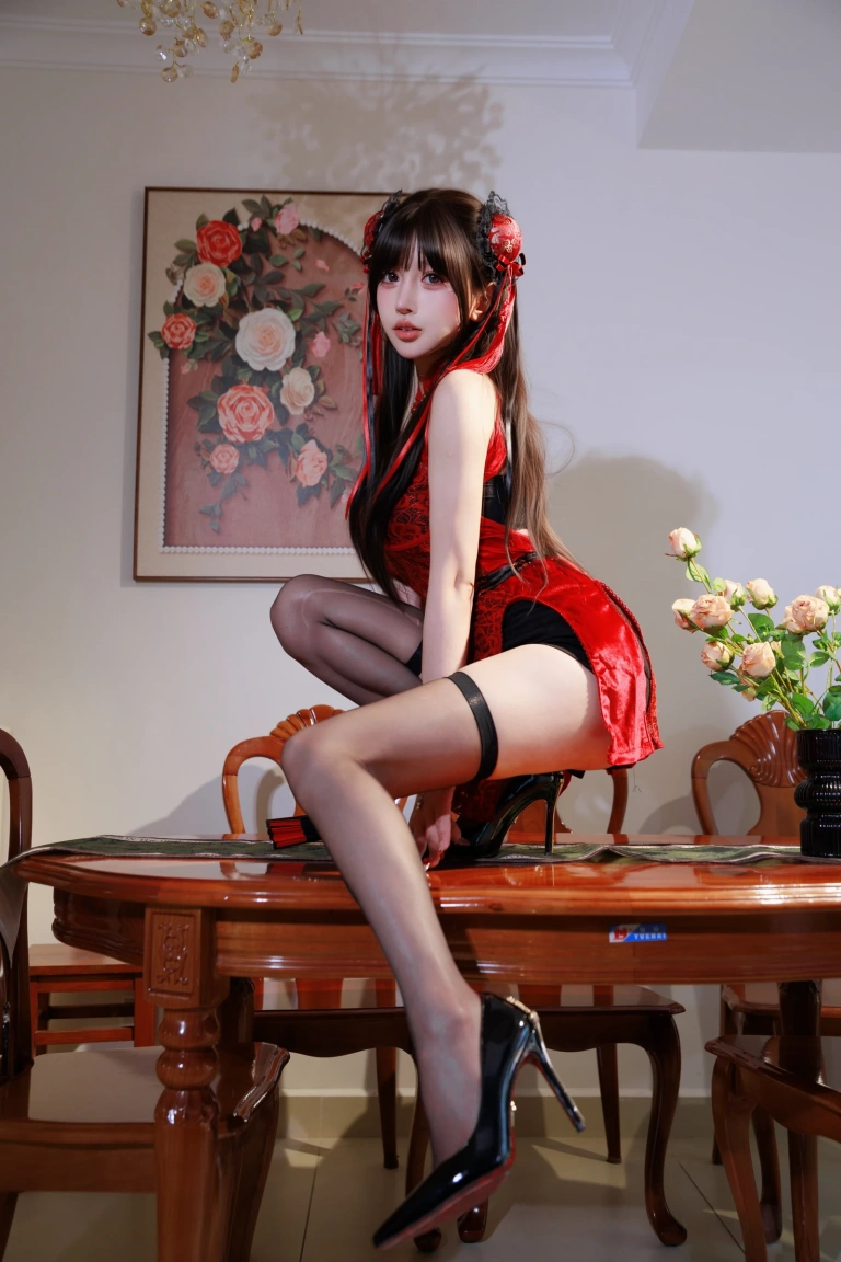 过期米线线喵《中华娘》主题写真：22张全套美图