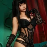 蠢沫沫《沫沫真爱版 黑内衣》主题写真：40张全套美图