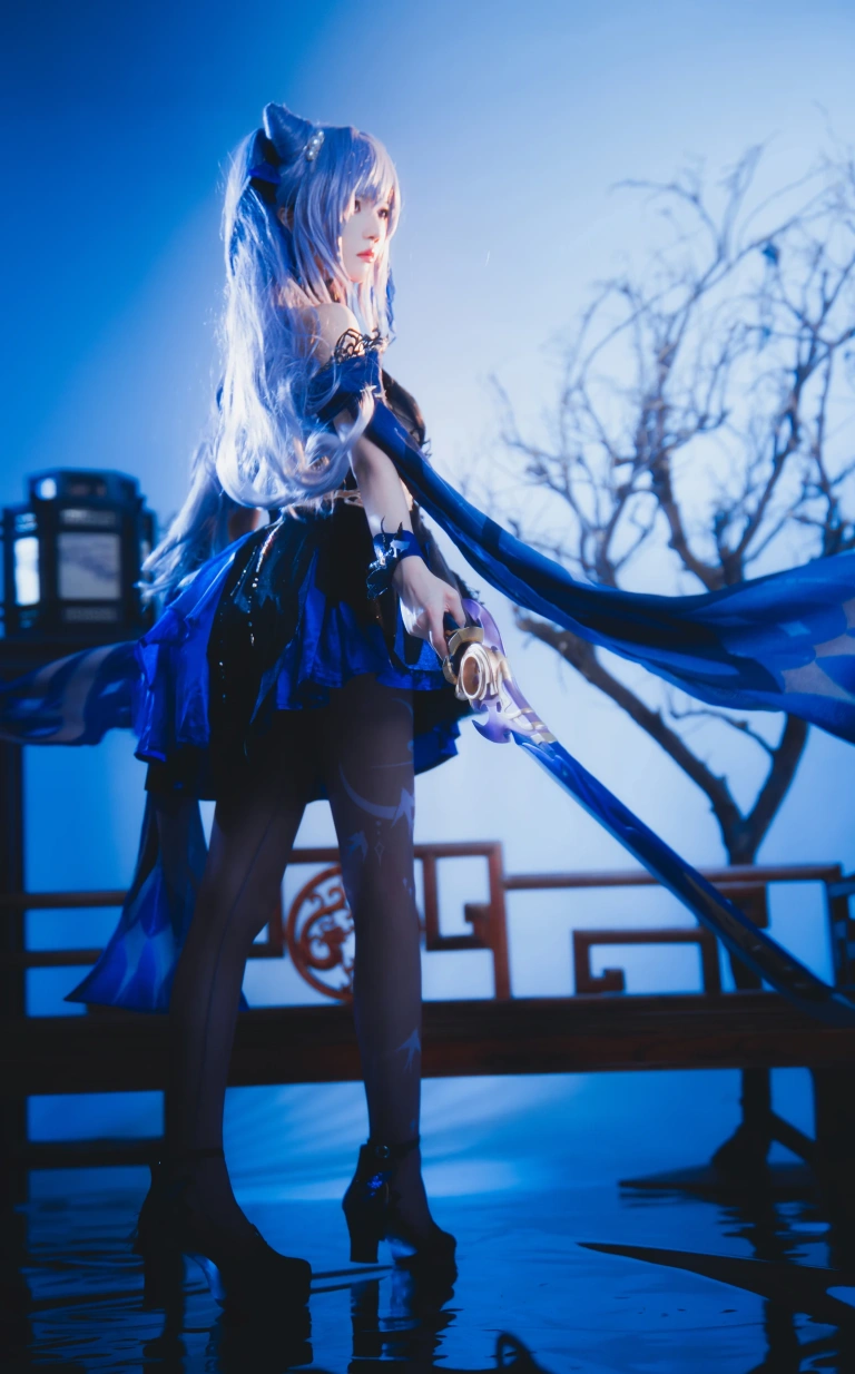桜桃喵《刻晴》主题写真：29张全套美图