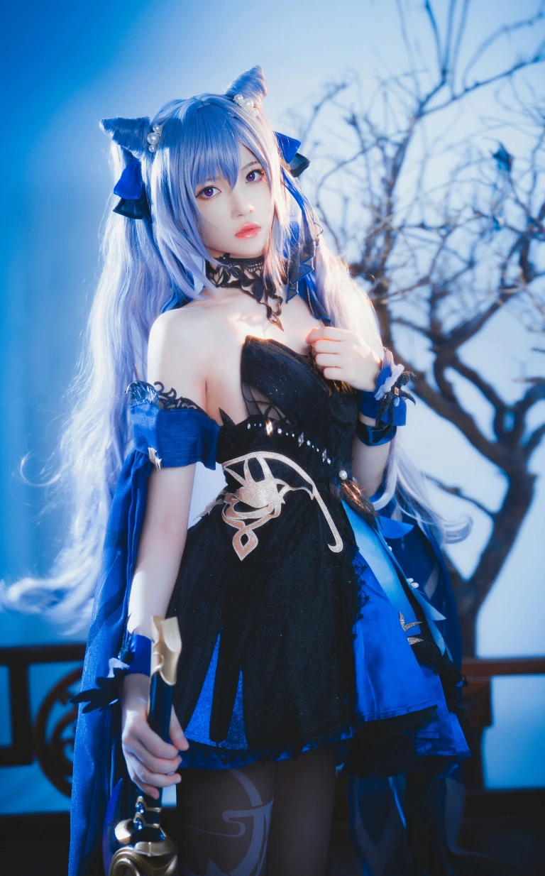 桜桃喵《刻晴》主题写真：29张全套美图