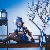 桜桃喵《刻晴》主题写真：29张全套美图