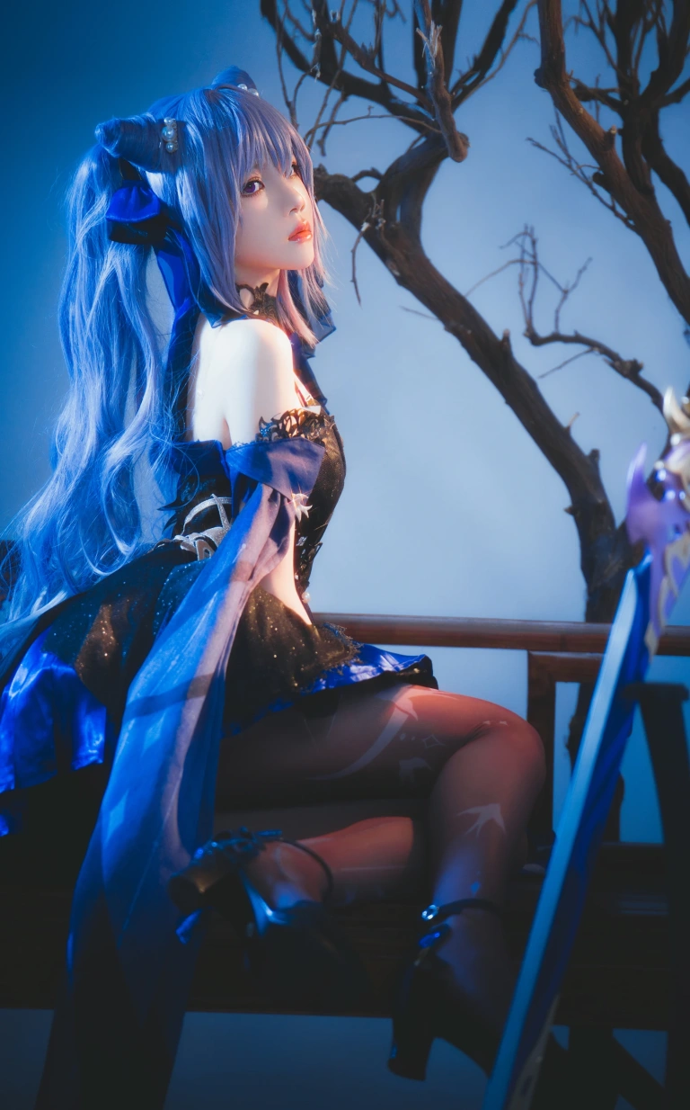 桜桃喵《刻晴》主题写真：29张全套美图