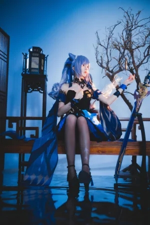 桜桃喵《刻晴》主题写真：29张全套美图