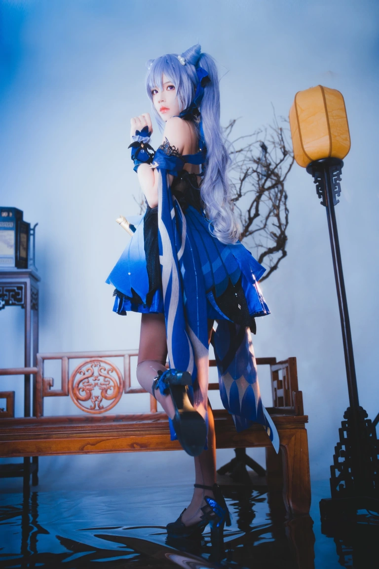 桜桃喵《刻晴》主题写真：29张全套美图