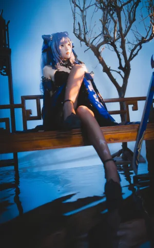 桜桃喵《刻晴》主题写真：29张全套美图