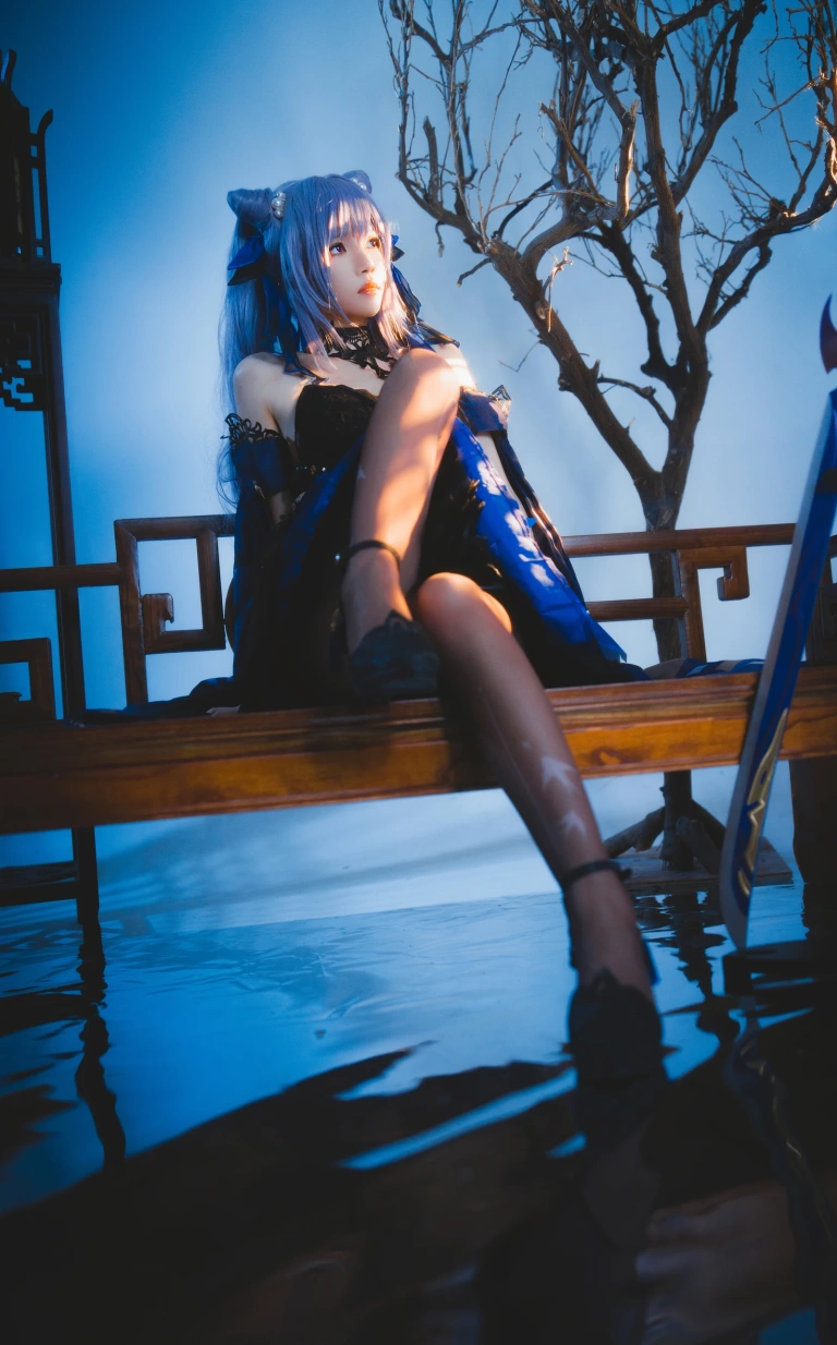 桜桃喵《刻晴》主题写真：29张全套美图