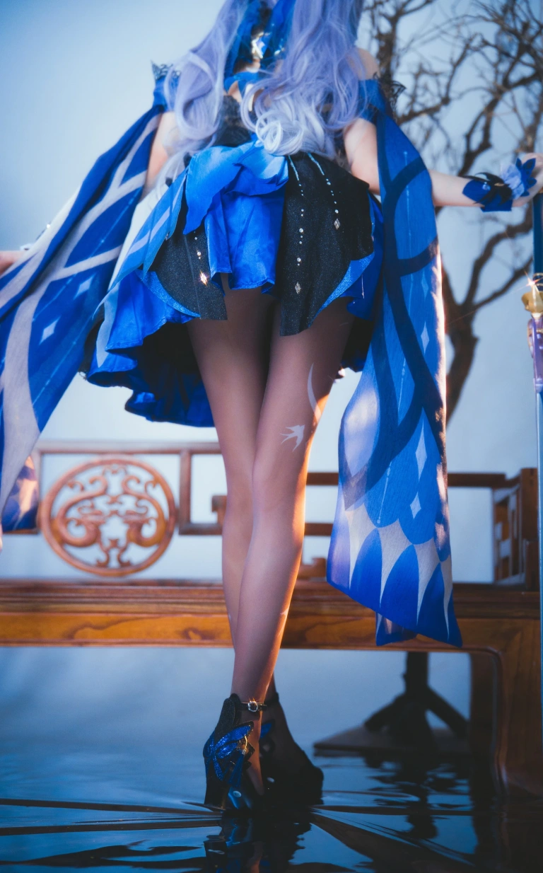 桜桃喵《刻晴》主题写真：29张全套美图