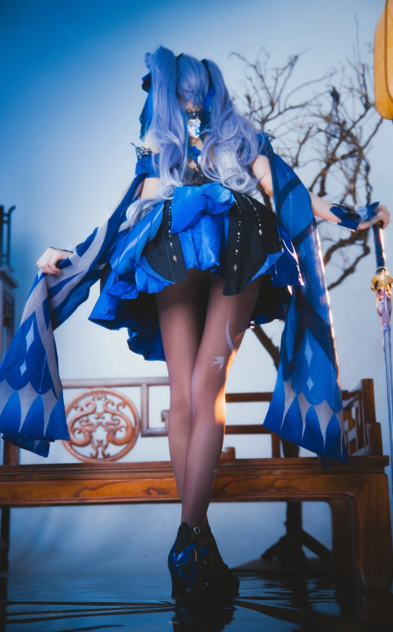 桜桃喵《刻晴》主题写真：29张全套美图