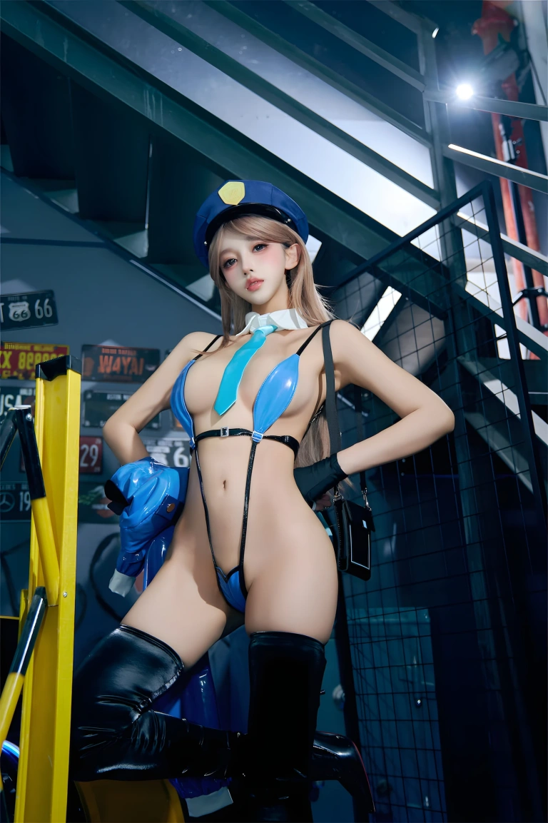 过期米线线喵《女警》主题写真：59张全套美图