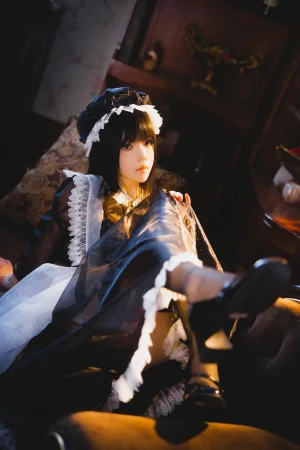 桜桃喵《2023年12月 透明女仆》主题写真：46张全套美图，含2个视频