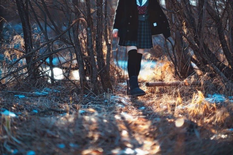桜桃喵《2023年12月 融雪》主题写真：14张全套美图