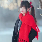桜桃喵《2023年12月 雾凇》主题写真：10张全套美图