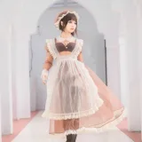 蠢沫沫《沫沫真爱版 纱-室外女仆》主题写真：40张全套美图