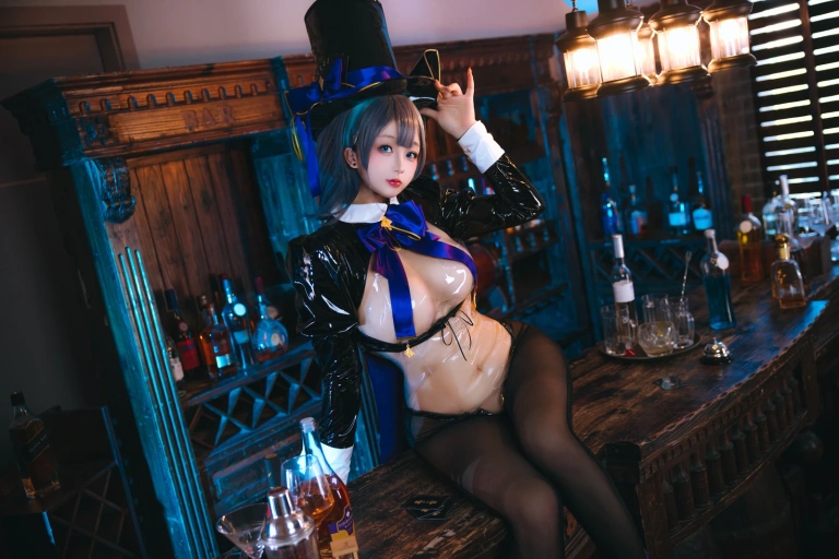 日奈娇(椎名莜)《柴郡魔术师》主题写真：80张全套美图