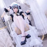 周叽是可爱兔兔《柴郡猫猫》主题写真：35张全套美图
