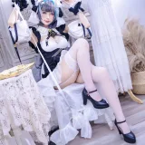 周叽是可爱兔兔《柴郡猫猫》主题写真：35张全套美图