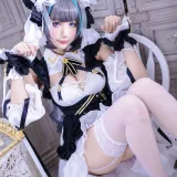 周叽是可爱兔兔《柴郡猫猫》主题写真：35张全套美图