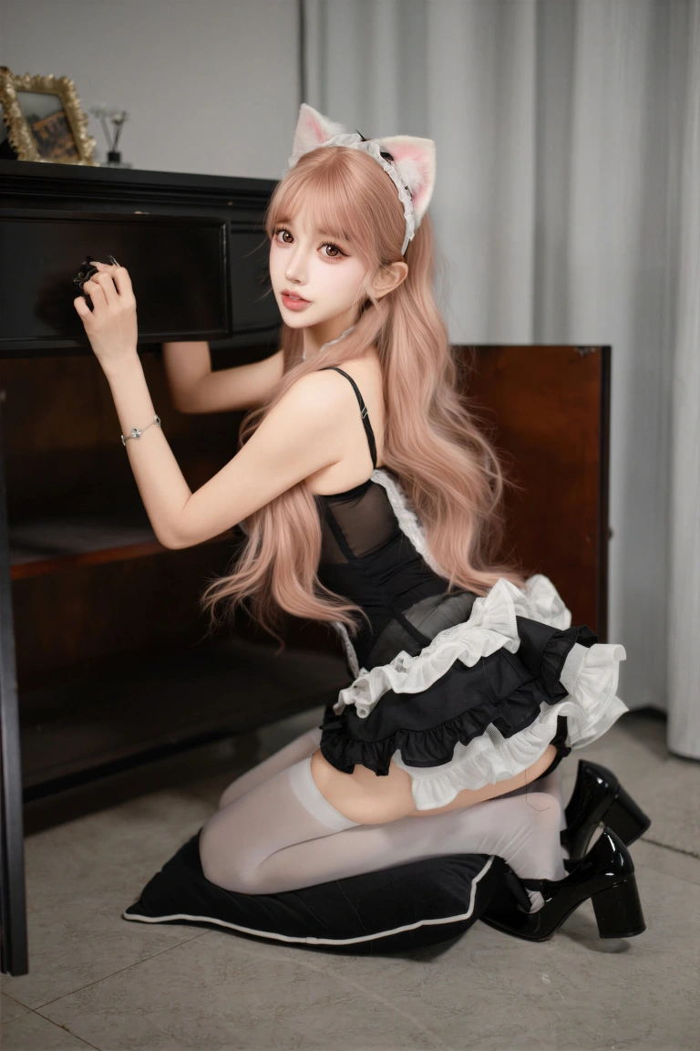 过期米线线喵《小猫女仆》主题写真：53张全套美图