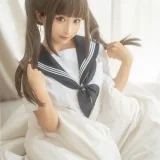 蠢沫沫《被窝JK》主题写真：15张全套美图，含1个视频
