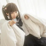 蠢沫沫《被窝JK》主题写真：15张全套美图，含1个视频