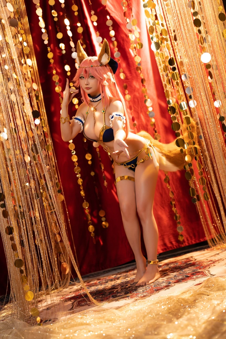星之迟迟《2022月度计划 7月套图B FGO-玉藻前舞娘》主题写真：36张全套美图
