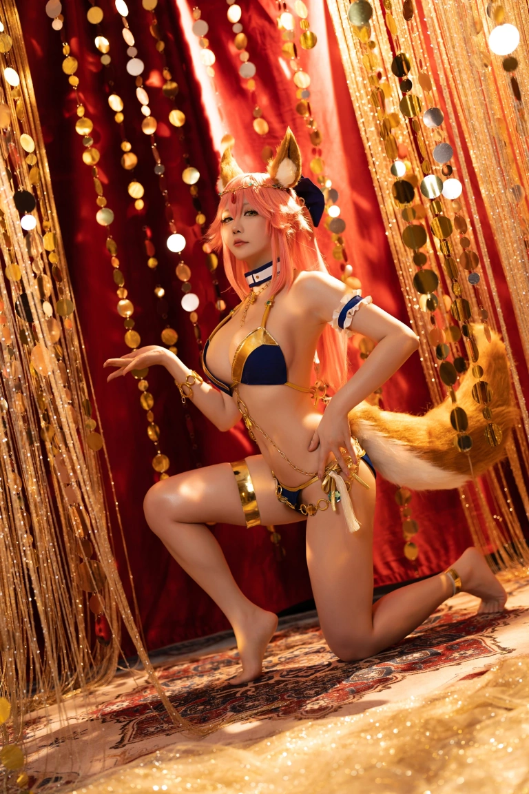 星之迟迟《2022月度计划 7月套图B FGO-玉藻前舞娘》主题写真：36张全套美图